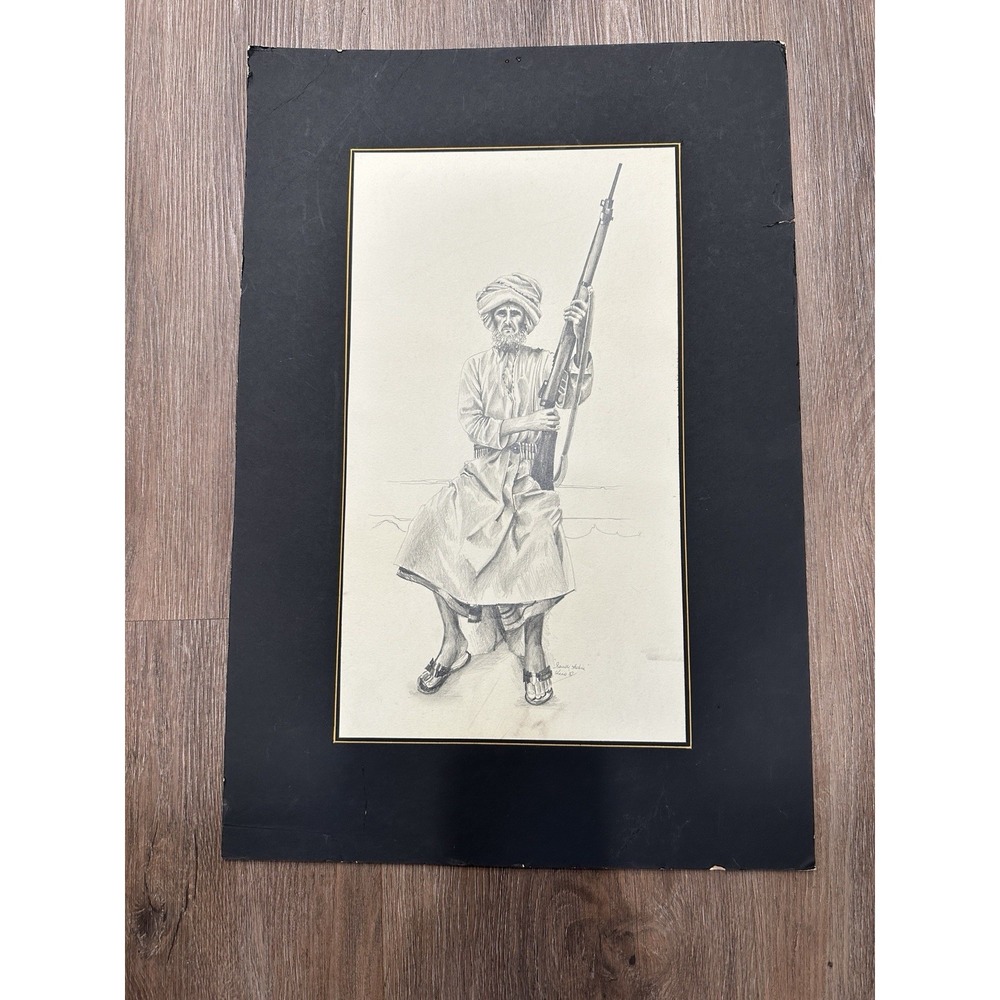 1982 Giovanni Romagnoli Saudi Arabia Watercolor SIGNED